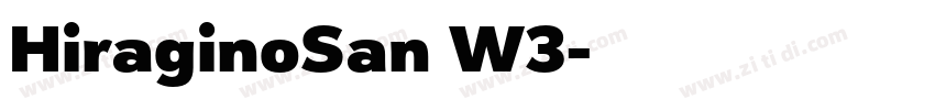 HiraginoSan W3字体转换